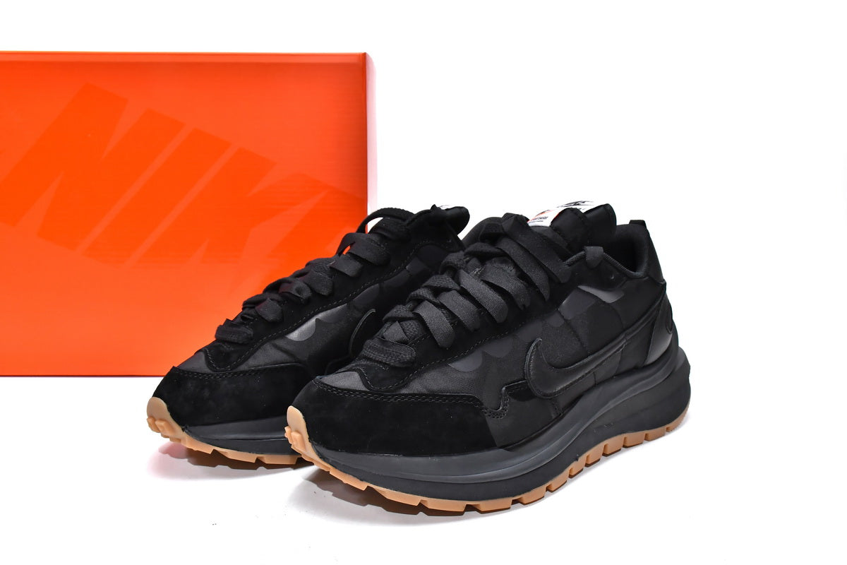 Nike x Sacai VaporWaffle "Black and Gum"
