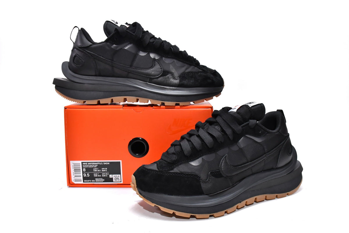 Nike x Sacai VaporWaffle "Black and Gum"