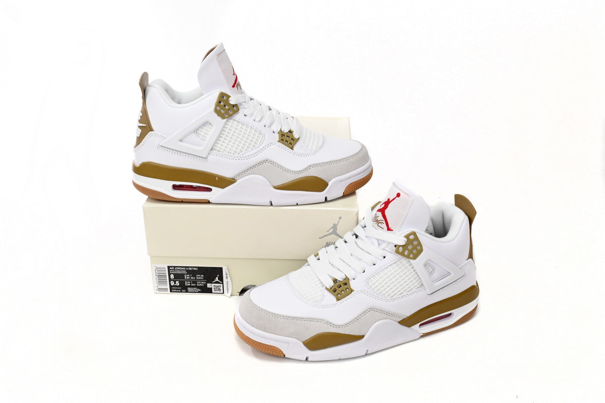 Jordan 4 x Nike SB White Brown