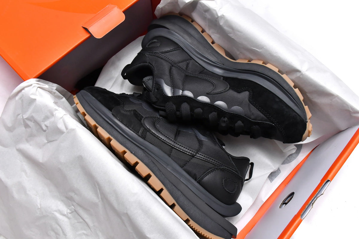 Nike x Sacai VaporWaffle "Black and Gum"